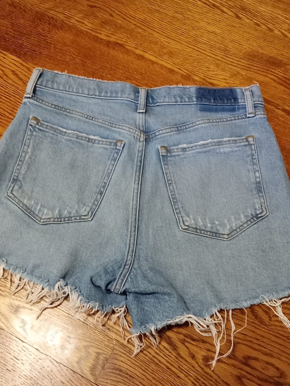 Abercrombie & Fitch Distressed Denim Shorts 29/8 - Picture 2 of 6
